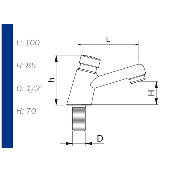 Grifo temporizado de agua