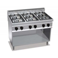 Cocina industrial 6 fuegos