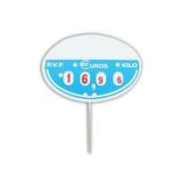 Cartel portaprecios tiendas