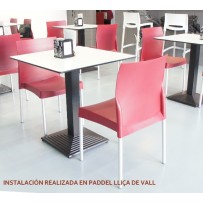 Mesa hostelería sobre compact