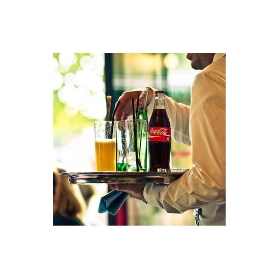 Bandeja de camarero inox