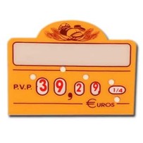 Cartel para precios paradería y pastelería