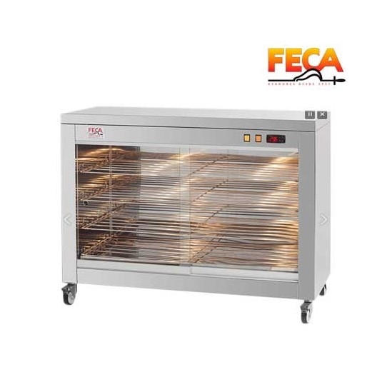 Carro vitrina con calor para Asador