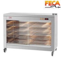 Carro vitrina con calor para Asador