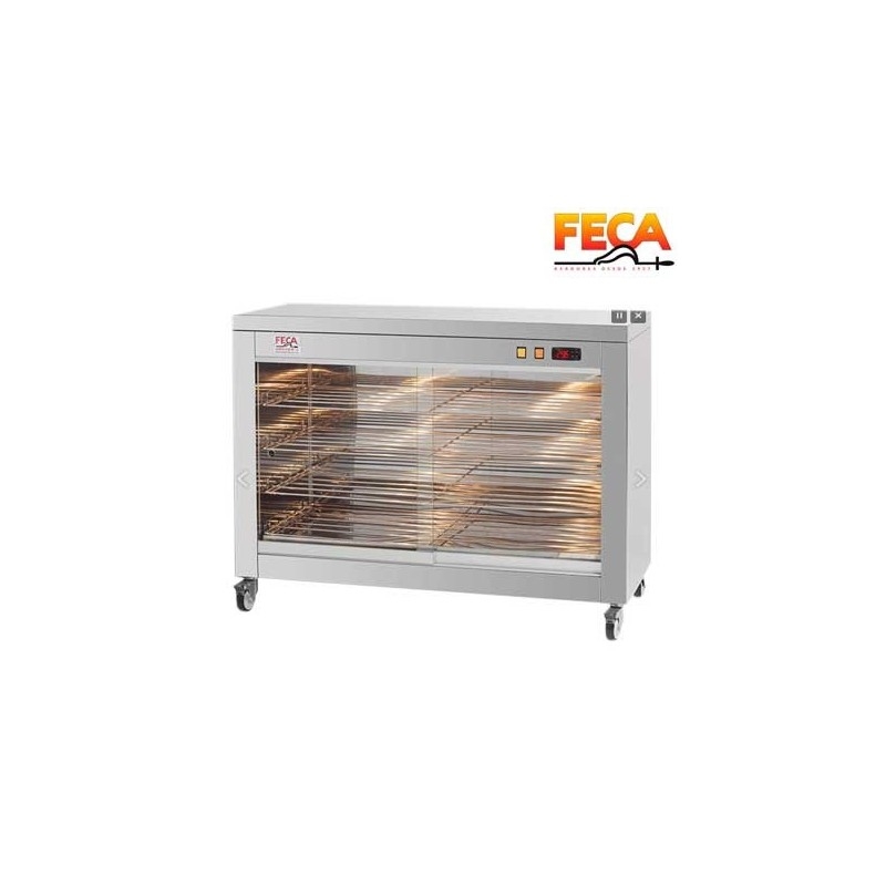 Carro vitrina con calor para Asador