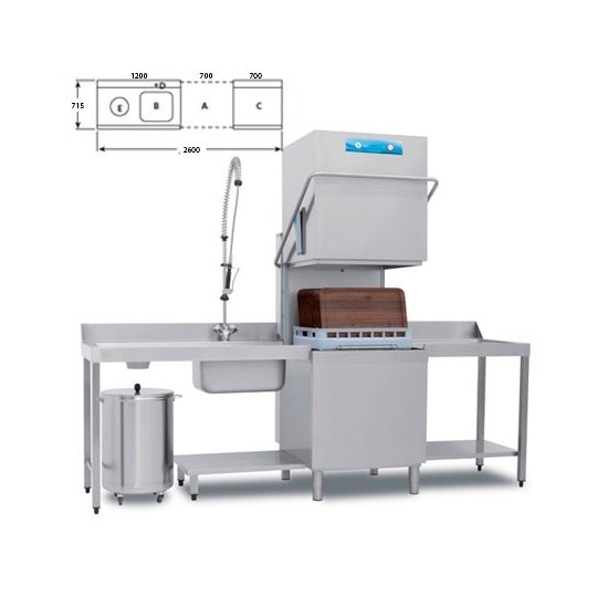 Lavavajillas de Cúpula de Gran Capacidad