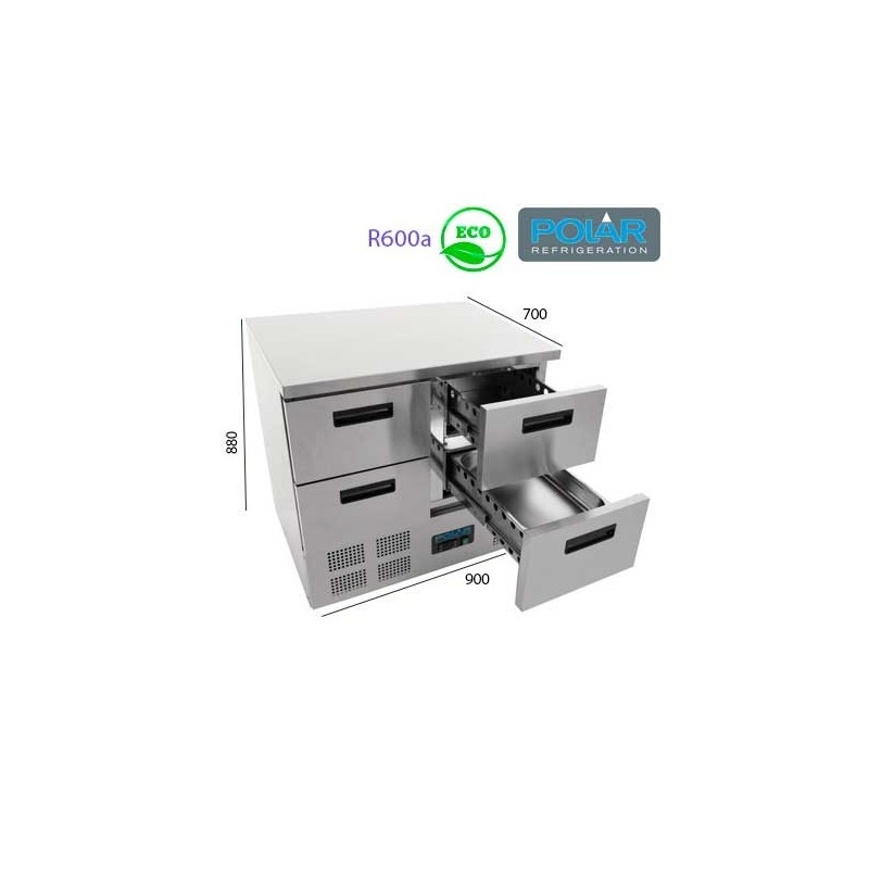 Mesa Refrigerada 4 cajones