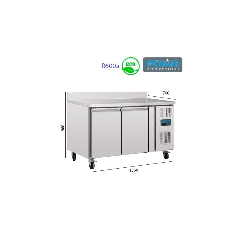 Mesa Refrigerada 2 puertas + 2 cajones