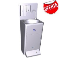 Lavamanos integral con papelera