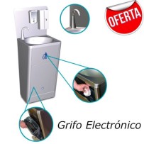 Lavamanos integral con grifo electrónico