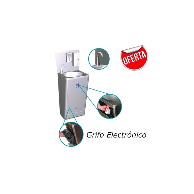 Lavamanos integral con grifo electrónico