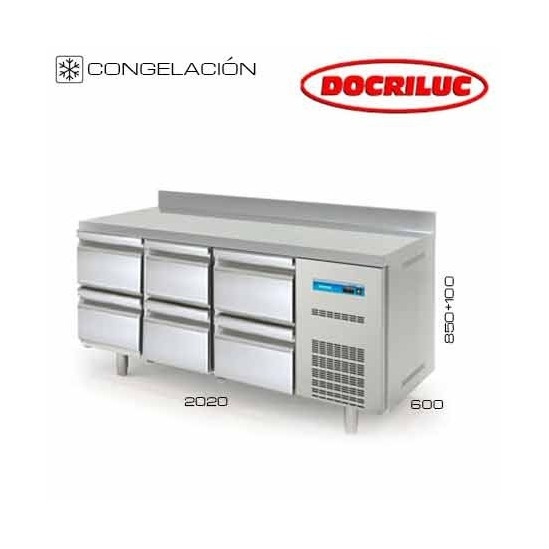Mesa Congelación con 6 cajones 2000
