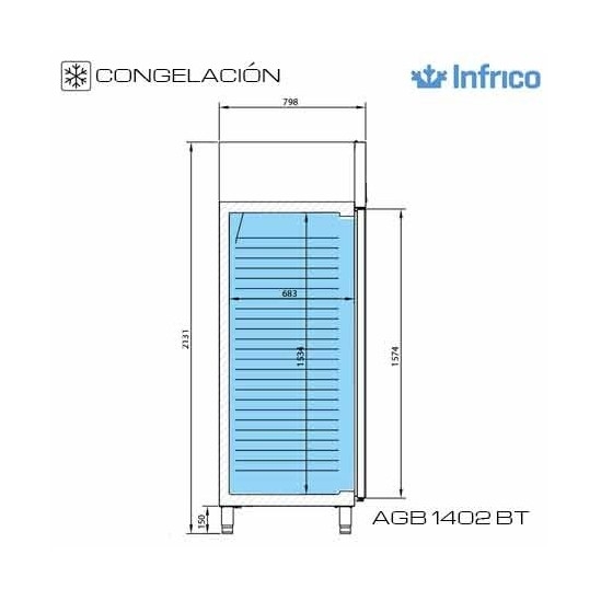 Armario Congelación Infrico AGB 1402 BT