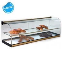 Vitrina neutra DOS pisos con puertas (ORO)