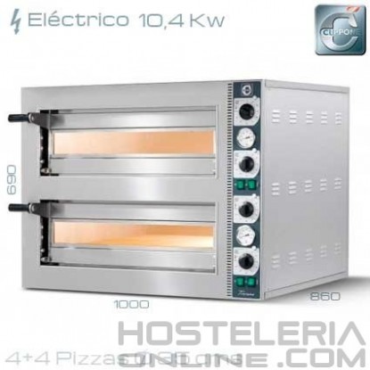 Horno de pizza eléctrico Cuppone TZ 435/2M