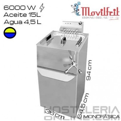 Freidora 19,5 litros MOVILFRIT (Agua/Aceite)