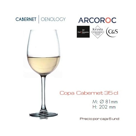 Copa Cabernet 35 cl Arcoroc (Caja 6 unds)