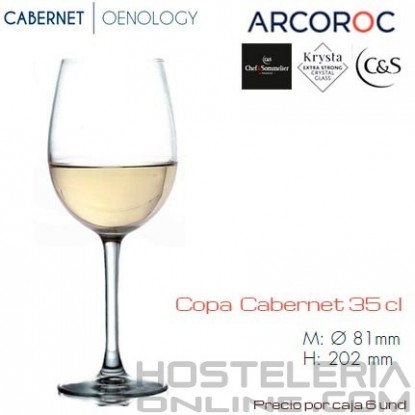 Copa Cabernet 35 cl Arcoroc (Caja 6 unds)