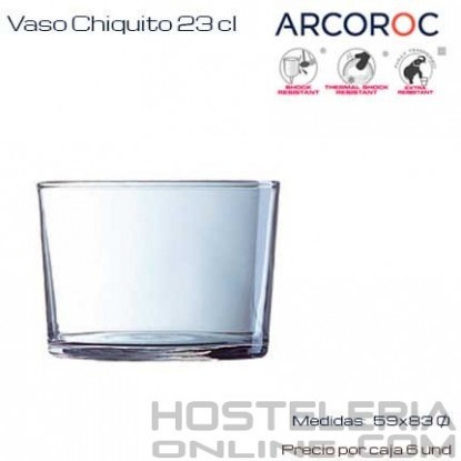 Vaso Chiquito Arcoroc  23 Cl