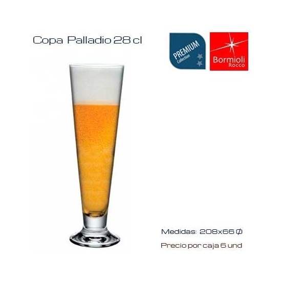 Vaso cerveza palladio