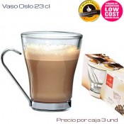 Vaso Café asa metal 23 cl (Caja 3 unds)