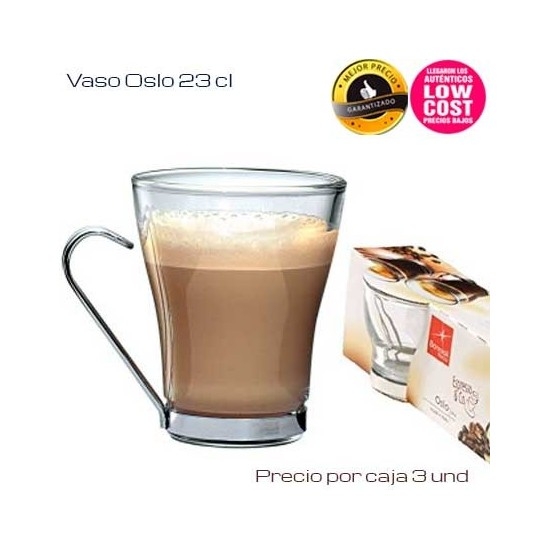 Vaso Café con leche asa metal