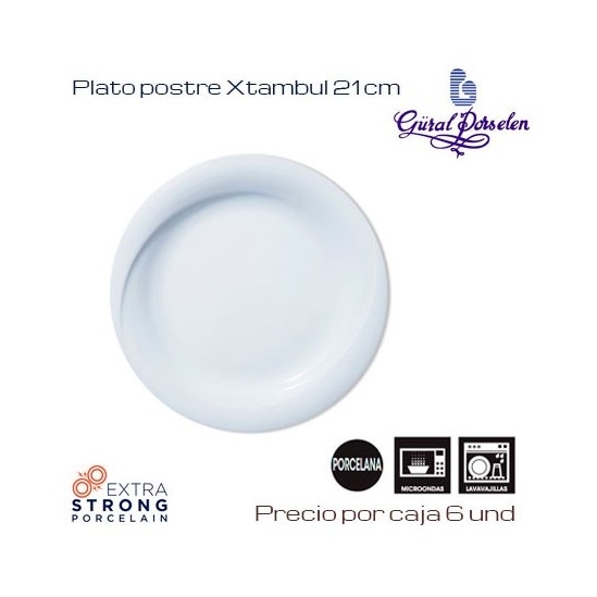 Plato postre 21 centimetros