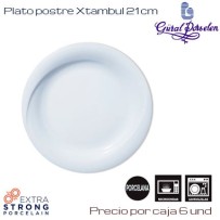 Plato postre 21 centimetros