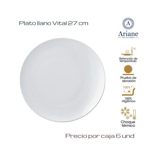 Plato llano Vital 29