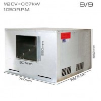Caja de ventilación 400ºC/2h 9/9 [1/2CV]