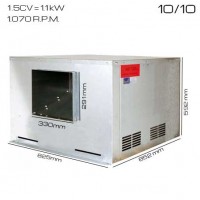 Caja de ventilacón 400ºC/2h 10/10 [1.5 CV]