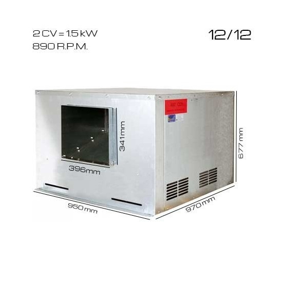 Caja de ventilacón 400ºC/2h 12/12 [2 CV]
