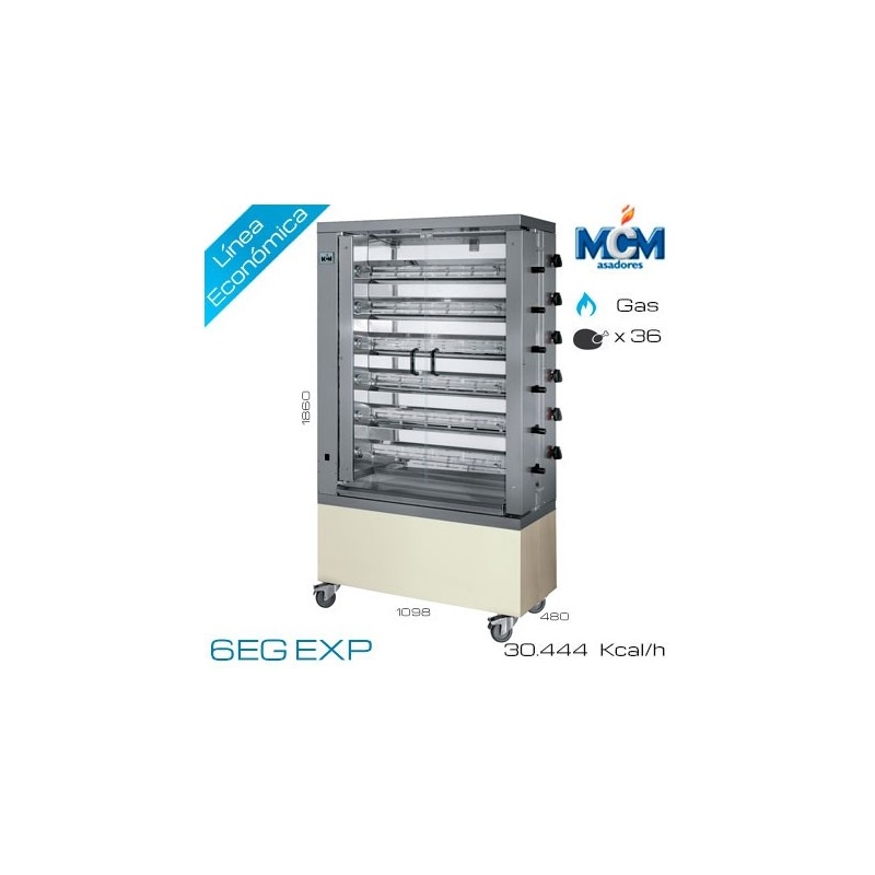 Asador de pollos vertical mcm