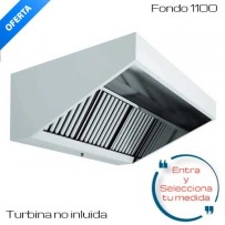 Campana mural fondo 1100 [Turbina no incluida]