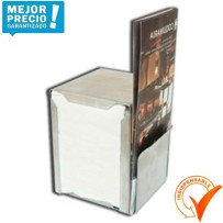 Servilletero con porta menú