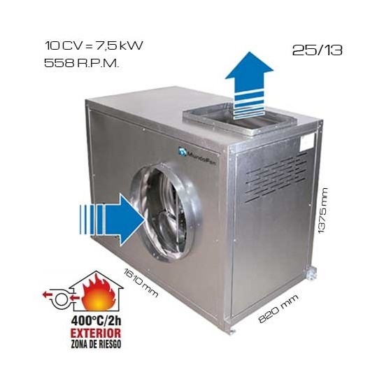 turbina ventilacion simple oido 400 grados