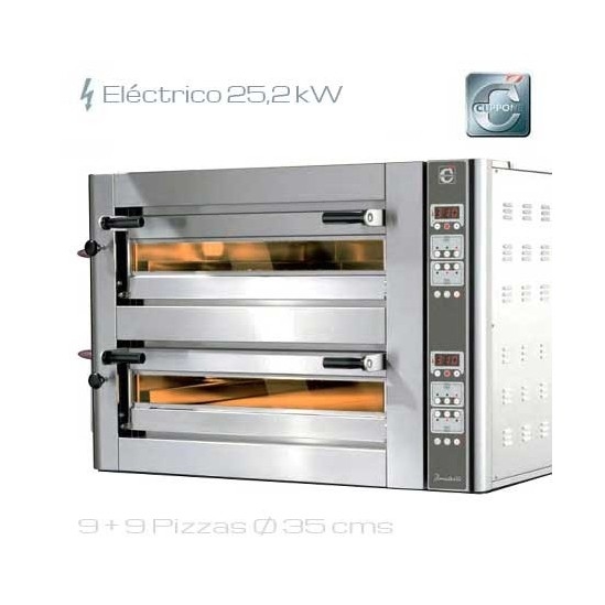 Horno para pizza eléctrico Cuppone DN 935/2