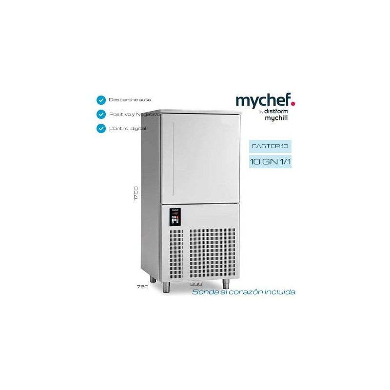 Abatidor de temperatura Mychill 10GN