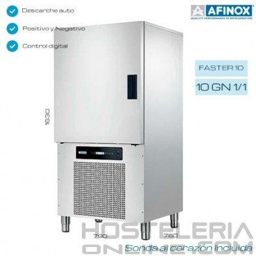 Abatidor de temperatura Afinox Faster-10