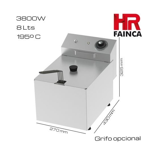 Freidora 8 litros HR (Grifo opcional)
