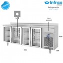 Altomostrador refrigerado Infrico IF604PCR (Puerta de cristal)