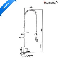 Grifo ducha industrial GK DF Soberana