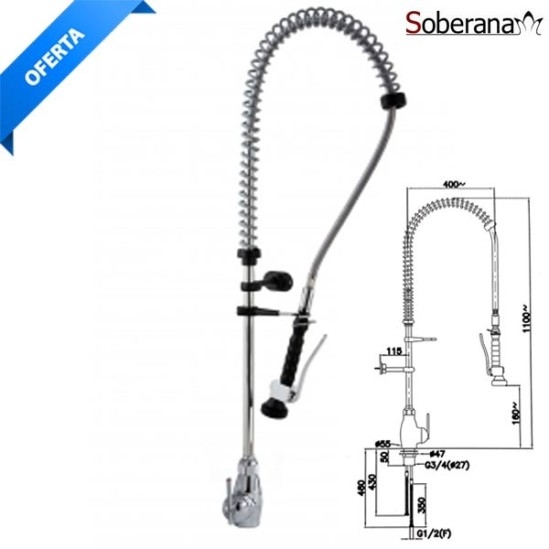 Grifo ducha industrial GK DF Soberana