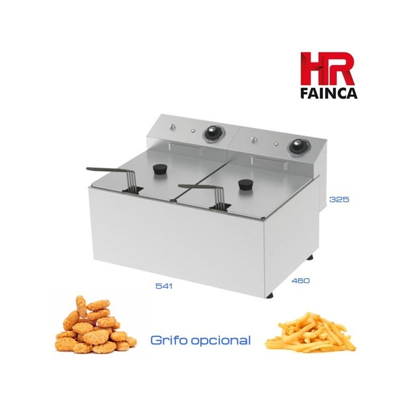 Freidora 10+10 litros HR (Grifo opcional)