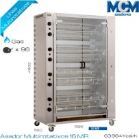 Asador Multirotativo 96 pollos