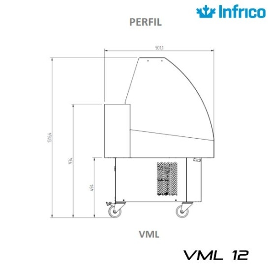 Vitrina para pescado