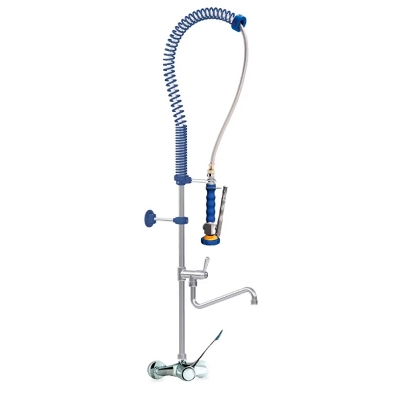 Grifo ducha mural con caño