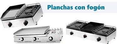 Planchas con fuego