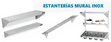 Estanterías murales Inoxidable