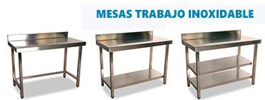 Mesas de trabajo inoxidable